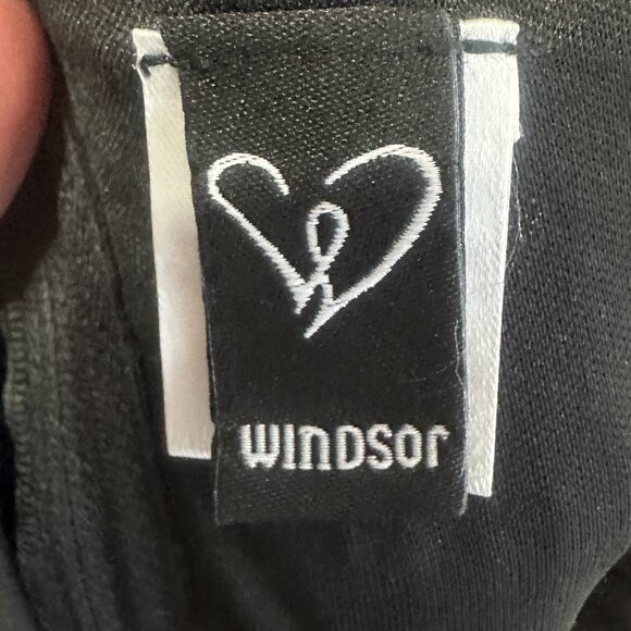 Windsor Womens Dazzling Diva Black Sequin One Shoulder Mini Dress - Size Small - Picture 7 of 9